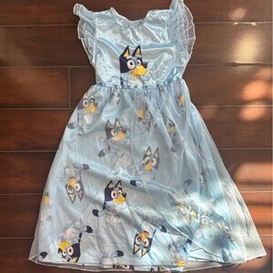 Girls’ Light Blue Night Gown with Bluey Logo